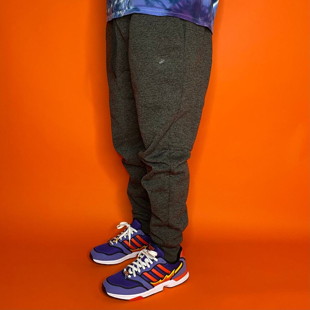 Vintage Y2K Polo Sweatpants Mens XL Dark Grey Cotton Joggers Subtle Logo